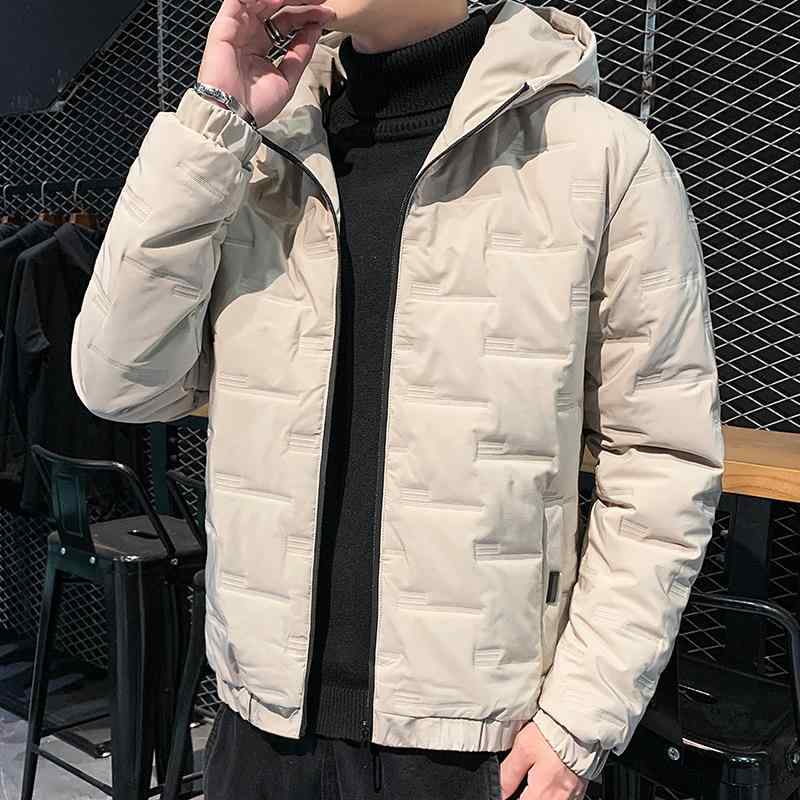 メンズ 中綿ジャケット M～4XL カーキ ブラック 豆緑 ポリエステル 防寒着 スタンドカラー 冬