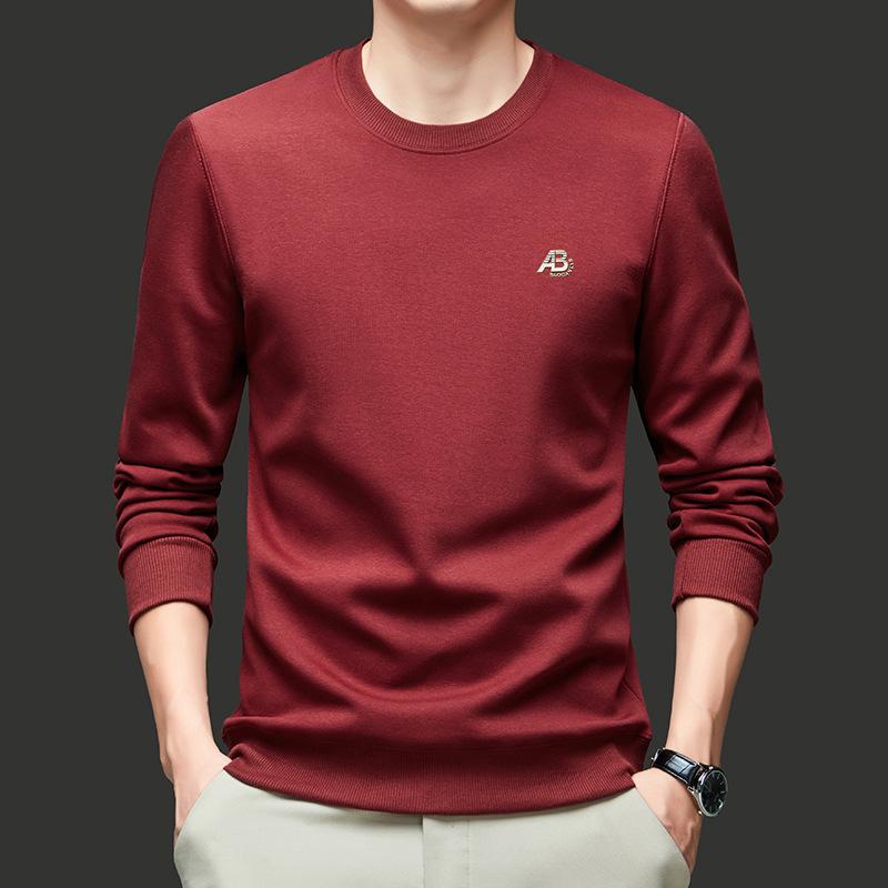 トレーナー メンズ 春秋 男性用 長袖 Tシャツ カットソー プルオーバー 丸首 コットン混紡 トップス 普段使い 部屋着