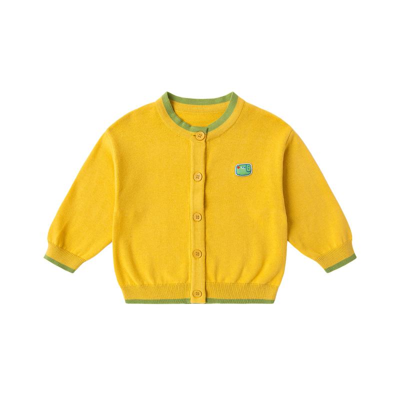 子供服 ニット カーディガン 秋冬 ベビー服 男の子 トップス 女の子 ニット 上着 かわいい 配色 ボーダー柄 80cm 90cm 100cm 110cm 120cm 130cm