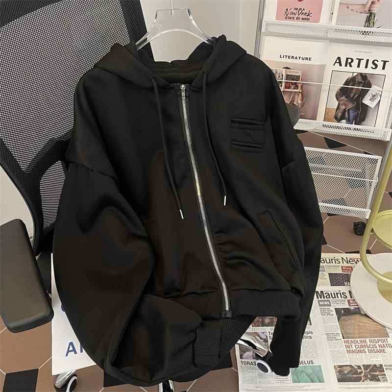 パーカー メンズ 男性用 フルジップ スウェット 秋冬 無地 長袖 フード付き グレー 黒 ゆったり ストリート カジュアル スポーティ