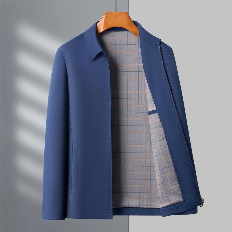 ジャケット メンズ 紳士服 アウター スプリングコート ブルゾン ジャンパー トップス 長袖 ポリエステル 無地 シンプル ベーシック カジュアル フォーマル ビジネス オフィス 通勤用 春秋