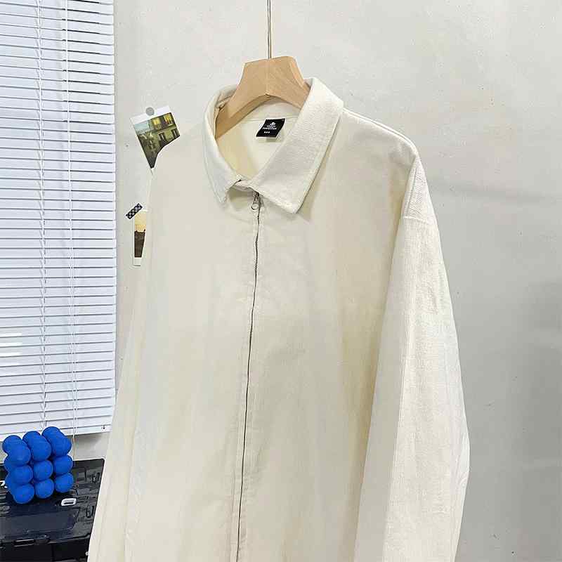 ジャケット メンズ 男性用 ブルゾン ミリタリー ワークジャケット 春秋 接触冷感 撥水 ゆったり 大きめサイズ 無地 アメカジ ホワイト系