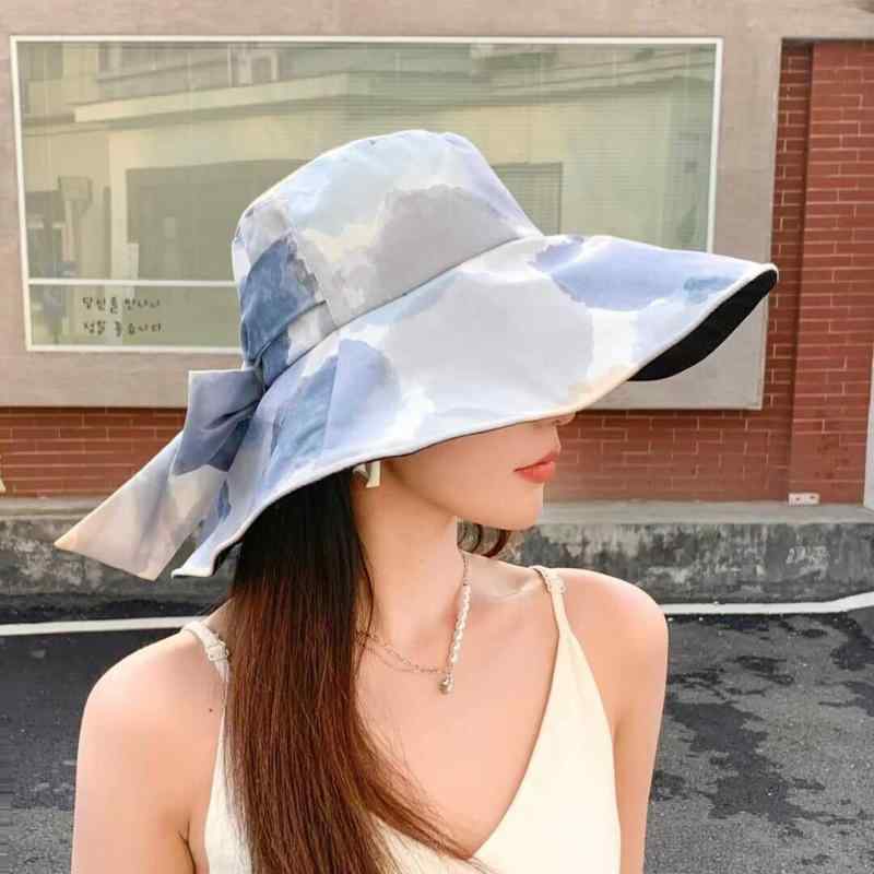 帽子 レディース 麦わら帽子 春夏 UVカット 遮光 つば広 日焼け防止 紫外線対策 接触冷感 通気性 韓国風 かわいい おしゃれ 旅行用 普段使い1