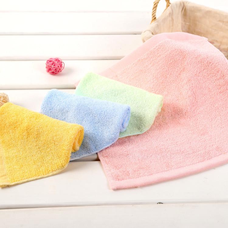 タオル キッズ ベビー 子供用 竹繊維 ハンカチ ミニタオル 正方形 30×30cm 幼稚園 保育園 沐浴(x30)
