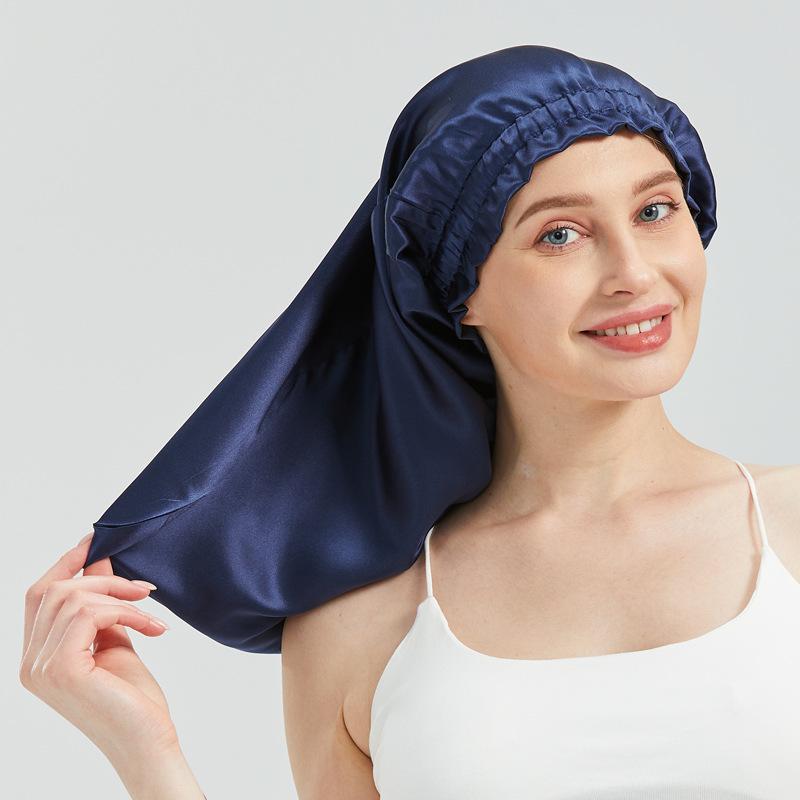 ニット帽 レディース 蚕糸 ヘアキャップ ナイトキャップ 就寝用 帽子 伸縮性 通気性 保温 防風 紺色 青 ピンク系 4,487円