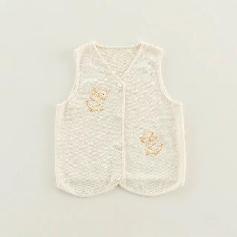 ベビー ニットベスト 秋冬 男の子 子供 Vネック 背心 竜 刺繍 かわいい 年賀状 お正月 防寒 ウール混 73CM 80cm 90cm 100cm 110cm 120cm(x6)｜LINEAR shop