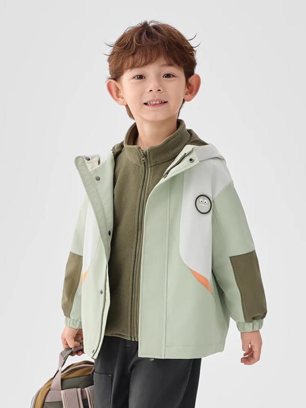 子供用マウンテンパーカー 男の子 アウター フード付き ソフトシェルジャケット 春秋冬 防風 防水 透湿 軍 ????系 宝石ブルー系 フリースインナー(x10)