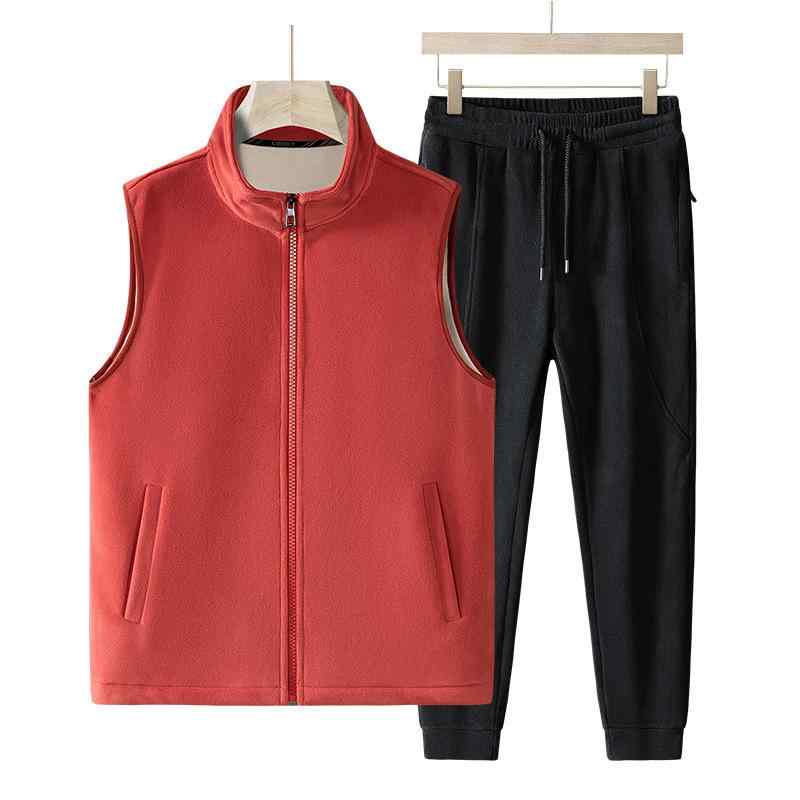 セットアップ メンズ 男性用 紳士服 スポーツウェア 秋冬 ジャージ 上下セット 厚手 裏起毛 大きいサイズ ゆったりサイズ 部屋着 普段使い ポリエステル ブルー系 カーキ オレンジ ブラック グレー(x2)