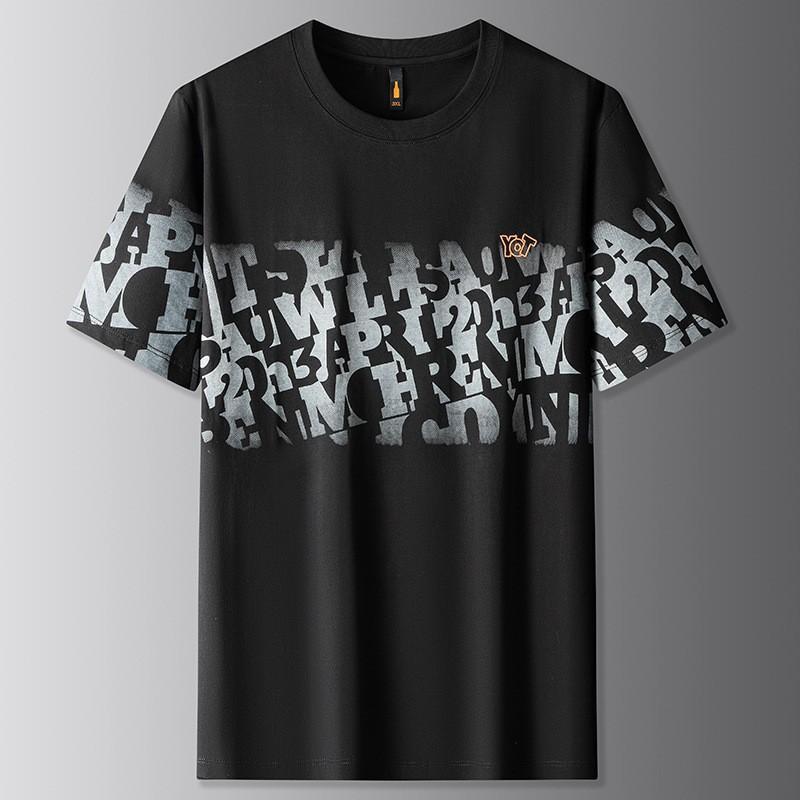 Tシャツ メンズ 男性用 半袖 薄手 ゆったりサイズ プリントTシャツ カジュアル スタイル 接触冷感 涼しい トップス 部屋着 ルームウェア