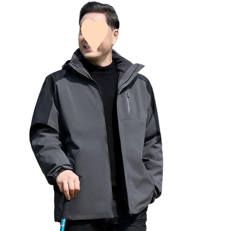 牟礼パーカー 成人男性用 裏起毛 取りはらい能力のある 3WAY 黒 黒いこと 薄墨色 杢薄墨色 年月冬 年がしら