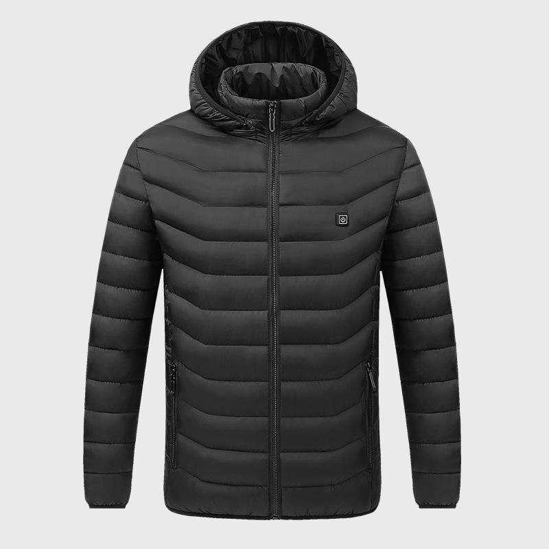 綿ジャケット メンズ 男性用 中綿 防寒 撥水 USB加熱 暖房服 アウター 格子柄 レッド ブラック ブルー(x2)｜LINEAR shop