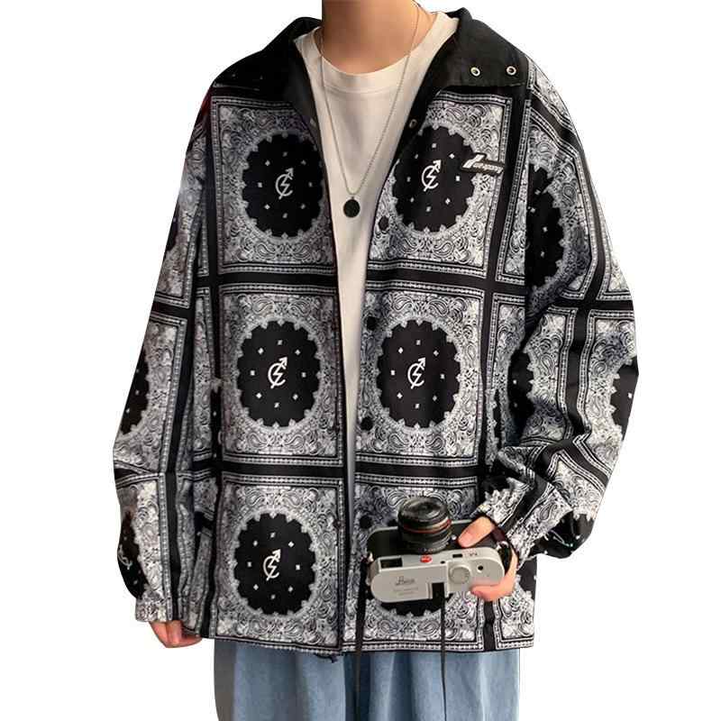 ジャケット メンズ 男性用 春秋 韓国 カジュアル ストリート 切り替え フライトジャケット 野球服 トップス アウター カーキ 黒 ポリエステル