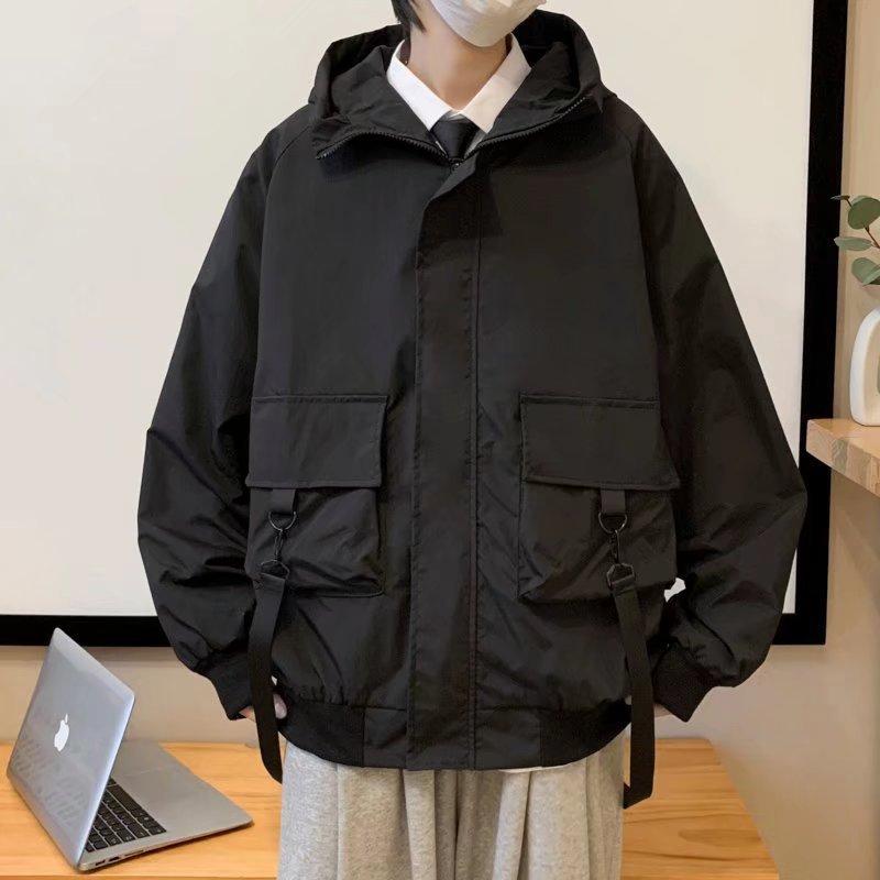 ジャケット メンズ 男性用 ブルゾン 春秋 アウター ?色 長袖 トップス 韓国 カジュアル ブラック