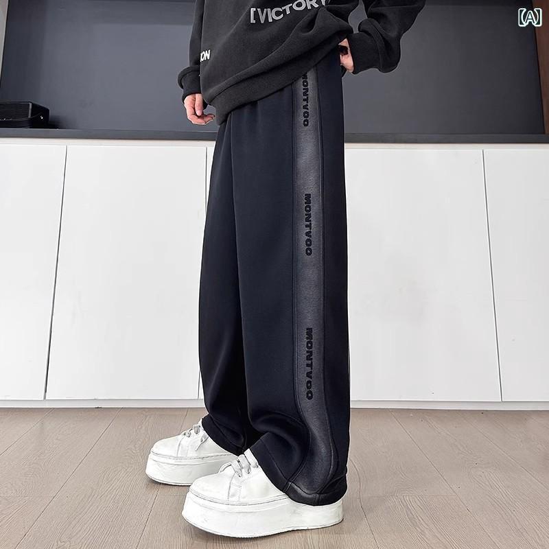 アメリカン ストリート パンツ メンズ 2025年 秋冬 ゆったり 多機能 ストレート カジュアル.カラフルカラーオシャレ
