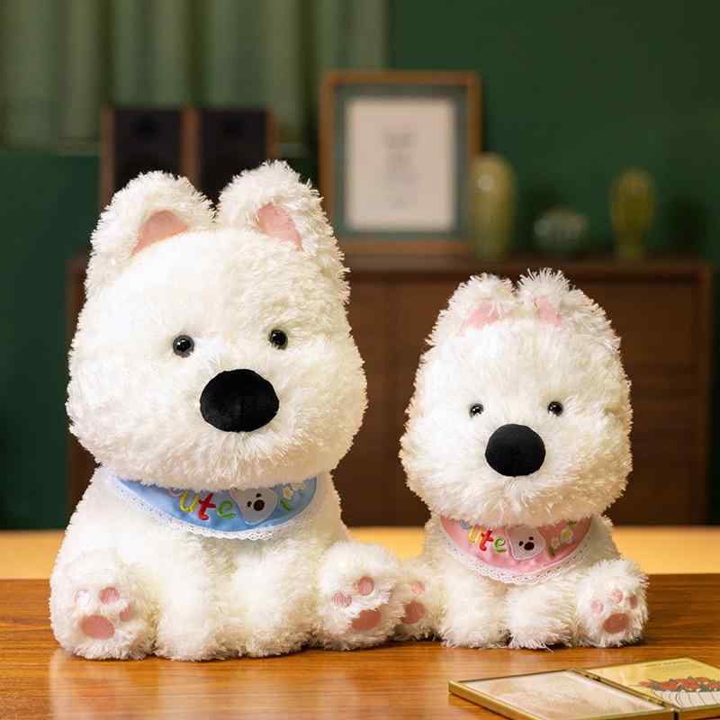 ぬいぐるみ キッズ 西ハイランドホワイトテリア 犬 PP綿 30cm 40cm かわいい ふわふわ 人形 ドッグ 癒し 柔らかい ギフト プレゼント