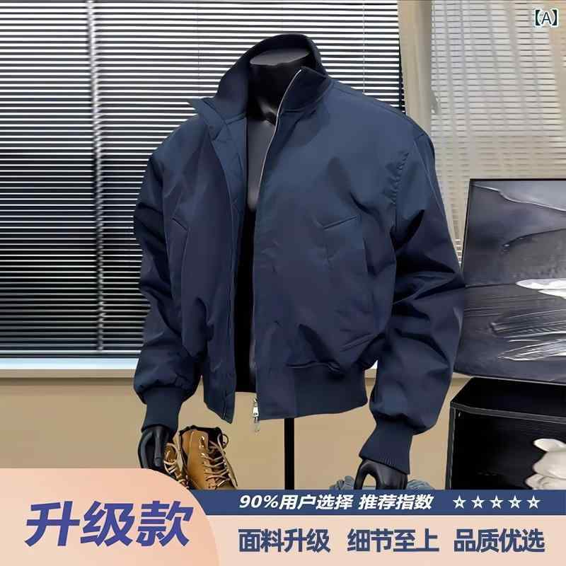 豪華 アメリカン フライト ジャケット メンズ 2025 春秋 ショート スタンドベースボール トップス.カラフルカラーオシャレ|LINEAR shop
