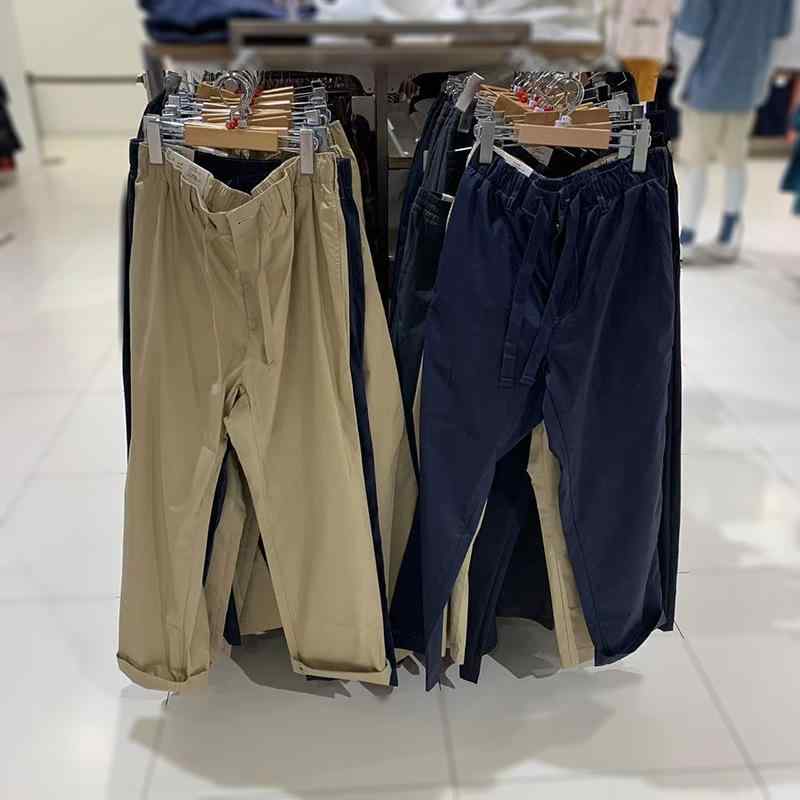 パンツ 男女兼用 高機能 伸縮性 ストレート ワークパンツ ズボン ミリタリー カーゴパンツ 普段使い 薄手 接触冷感 吸湿速乾 ネイビー ベージュ系