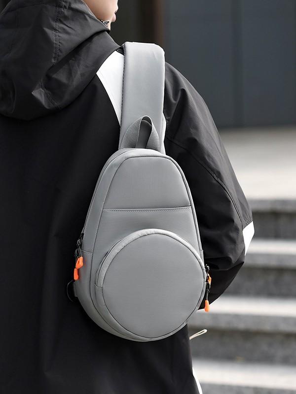 ボディバッグ メンズ 男性用 防水 耐摩耗 クロスボディバッグ スポーツ アウトドア 8インチタブレット収納 ブラック グレー 秋冬