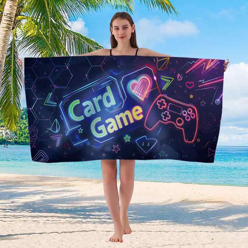 バスタオル ビーチタオル 速乾タオル マイクロファイバー 大判 スポーツタオル サウナ プール 海水浴 砂防 運動 旅行(x2)