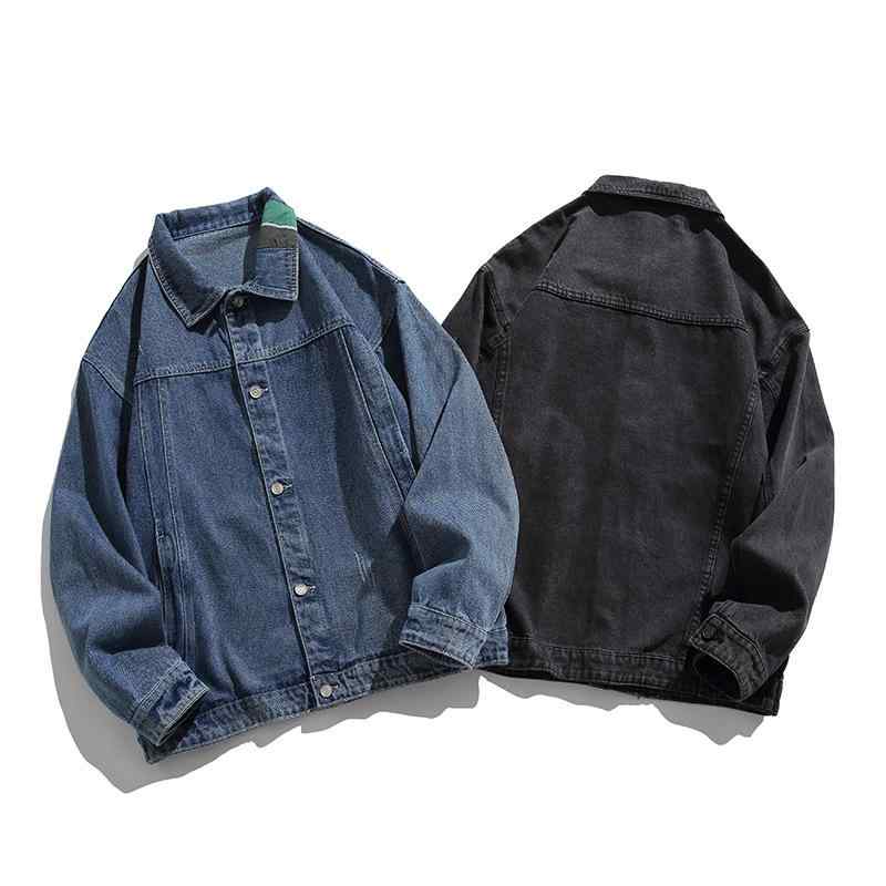 デニムジャケット メンズ Gジャン ブルゾン ゆったり 秋 水洗 耐摩耗 防風 紳士服 ライトアウター トップス カジュアル 長袖 無地 青 紺
