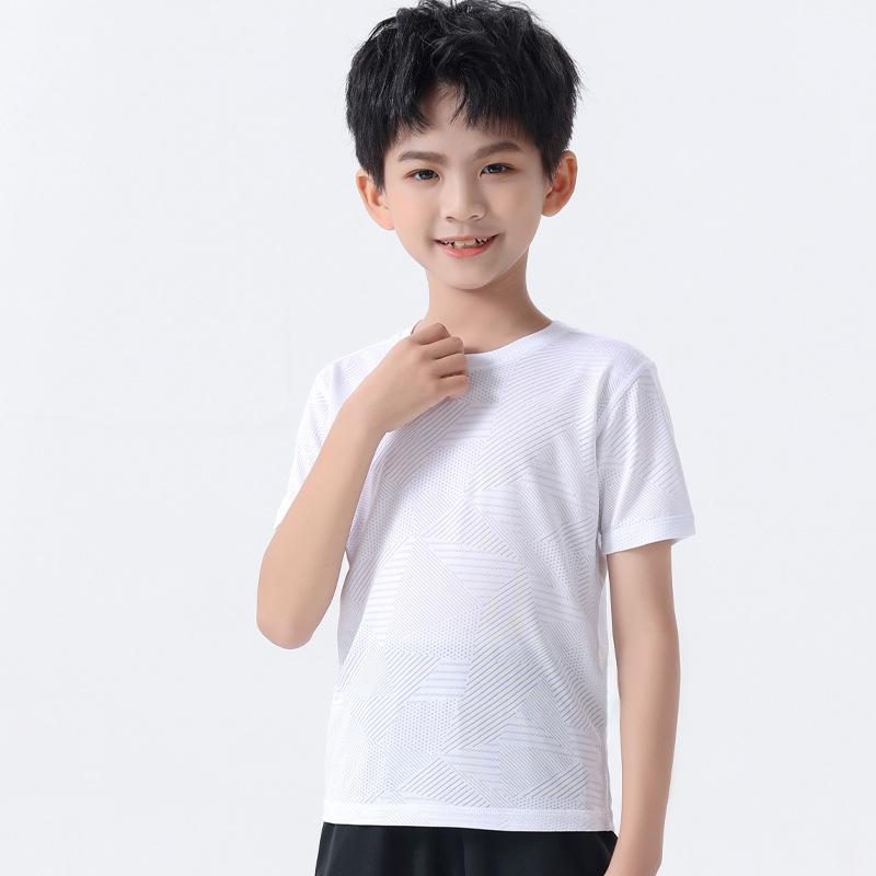 Tシャツ キッズ 子供用 半袖 スポーツ 速乾 トップス 男の子 バスケットボール ランニング トレーニング ウェア ヨガ 服 女の子 接触冷感 伸縮性 普段使い(x2)