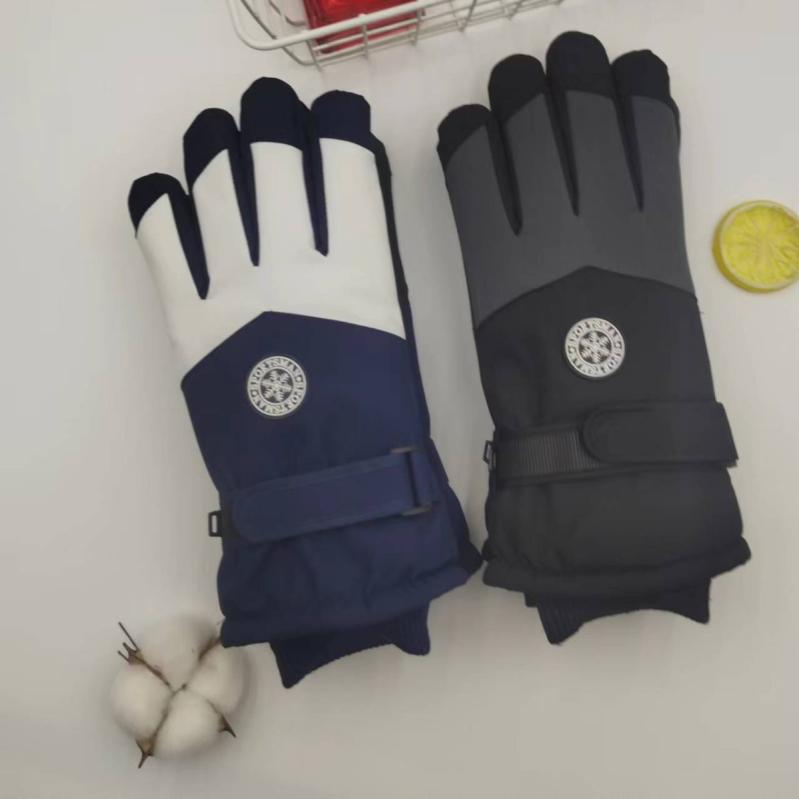 スキー手袋 メンズ 男性用 アウトドア バイク グローブ 秋冬 防寒 防風 撥水 厚手 裏起毛 暖かい スマホ対応 黒 グレー(x120) 32,045円