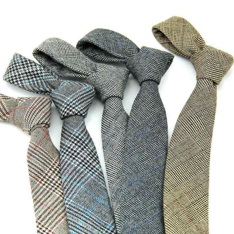 ネクタイ メンズ 男性用 ウール 格子柄 英国風 フォーマル ビジネス ナロー 幾何学模様 WOOL-001 WOOL-002 WOOL-003 WOOL-004 WOOL-005(x10)