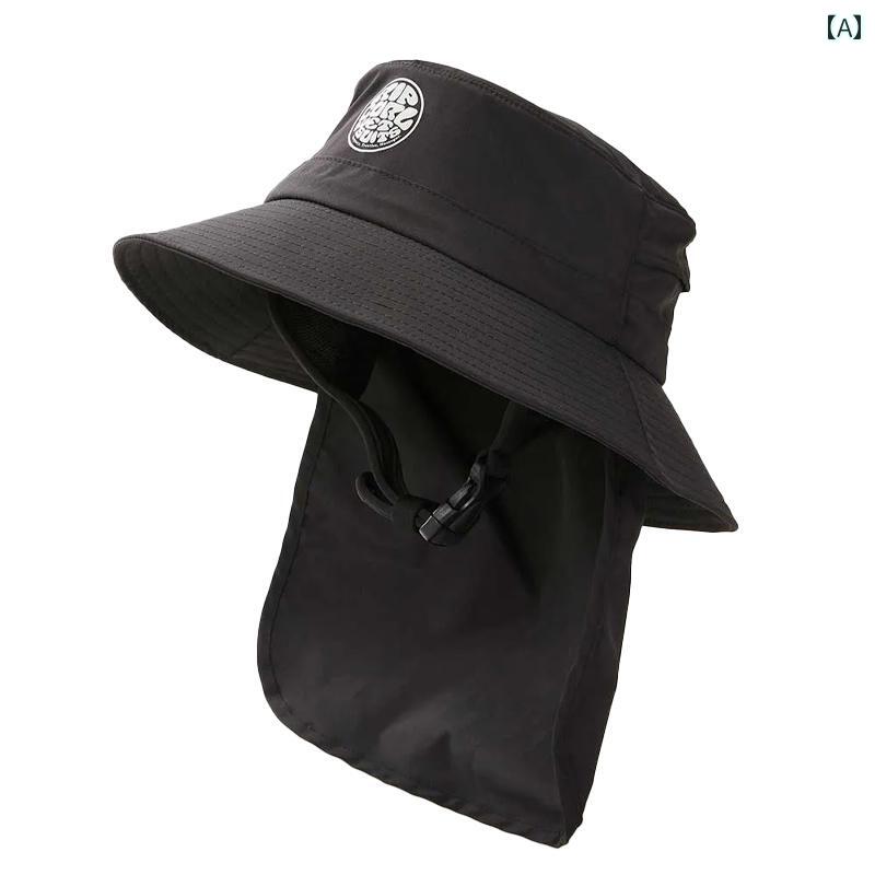 オーストラリア連邦の RIPCURL 波乗り フィッシャーマン かぶり笠 メンズ レディース用 日焼押しとどめると UV 保護すること 取りはらい能力のある のど首 覆い布 バイザー 砂浜かぶり笠