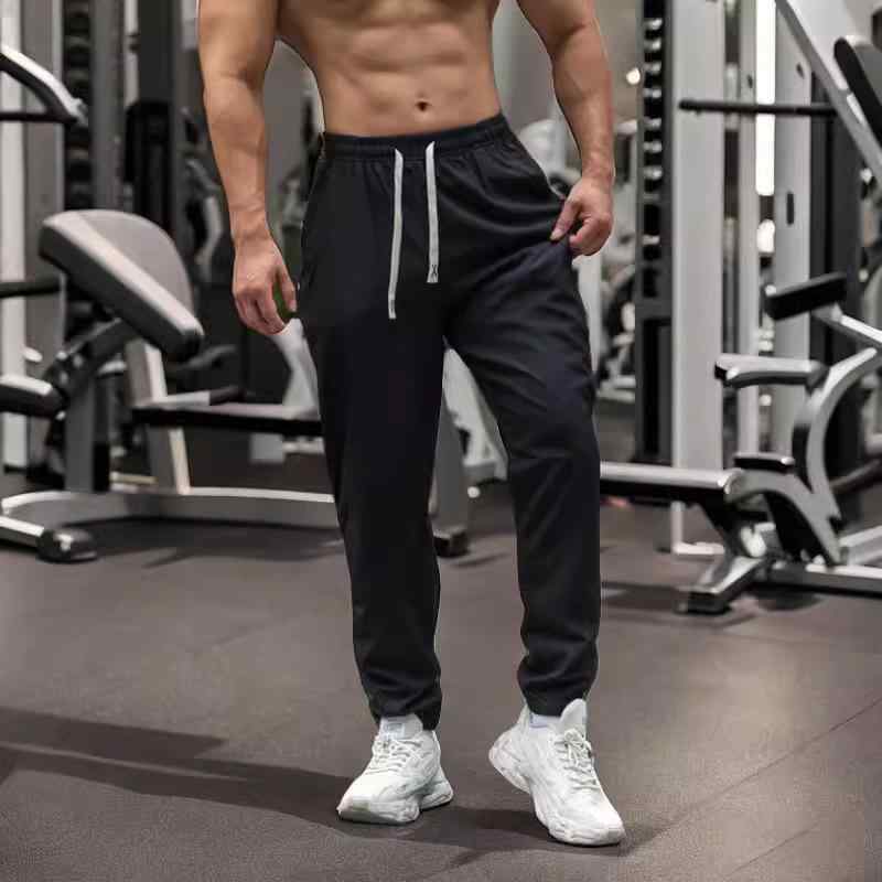 スポーツパンツ メンズ 男性用 速乾 トレーニングパンツ 薄手 伸縮性 ジョガーパンツ アウトドア ランニングパンツ ズボン 春夏 秋冬 ブラック グレー ブルー 4,258円