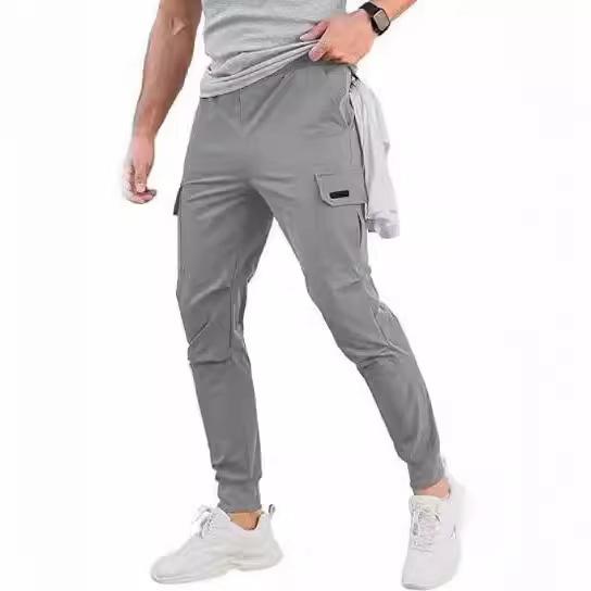 工装パンツ メンズ ワークパンツ ロングパンツ テーパードパンツ カジュアルパンツ ポリエステル 無地 高弾性 伸縮性 スポーツ 普段使い(x2)
