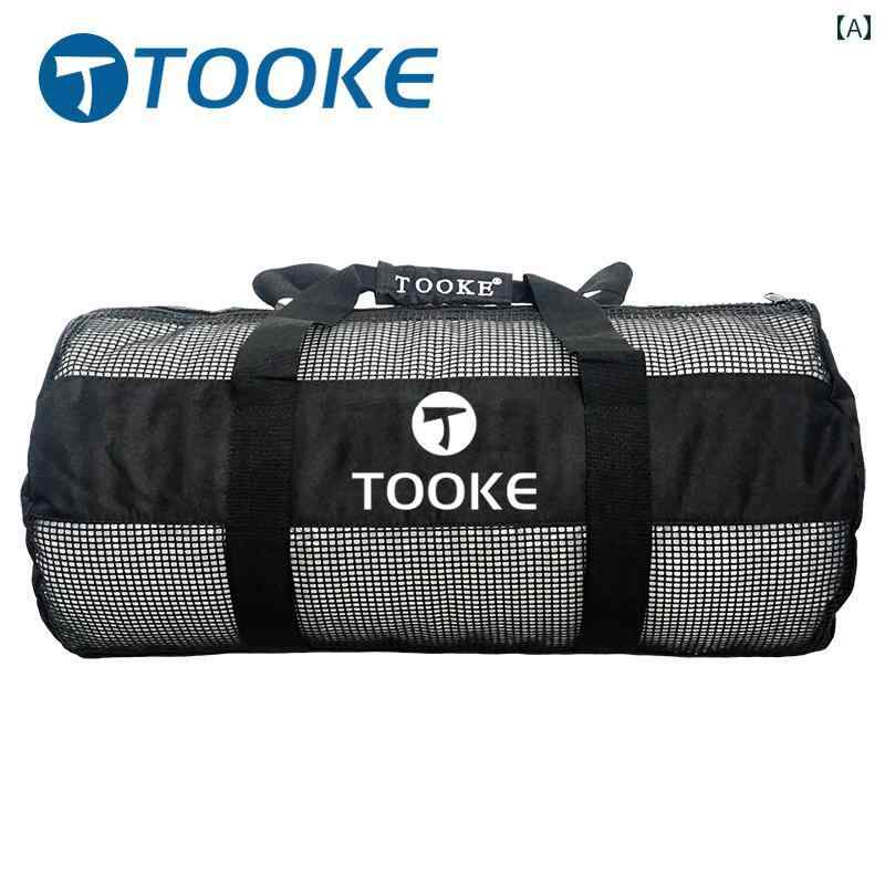 ダイビング 用品 バッグ スキューバ メッシュバッグ フィン 足 ひれ 収納 プロ用 ネット スポーツ.カラフルカラーオシャレ