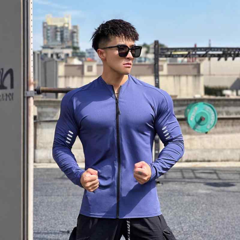 Tシャツ メンズ トレーニングウェア スポーツウェア 半袖 長袖 ポリエステル 運動着 吸湿速乾 無地 ホワイト ブルー グレー ブラック 4,309円
