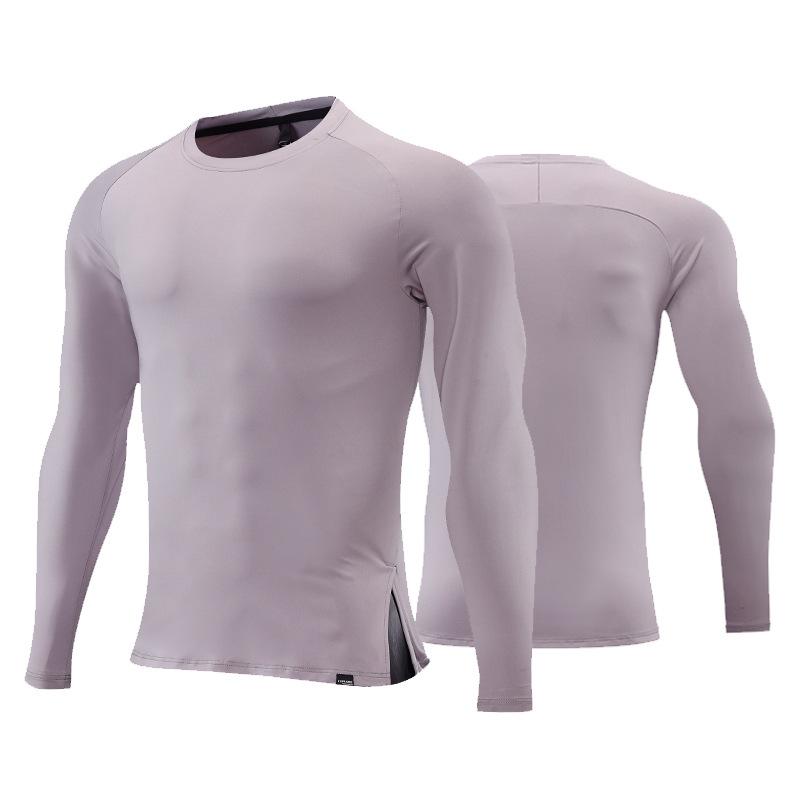 Tシャツ メンズ 男性用 スポーツウェア コンプレッションウェア 高弾性 通気性 吸湿速乾 長袖 ランニング ウェア バスケットボール トレーニング インナー 春秋