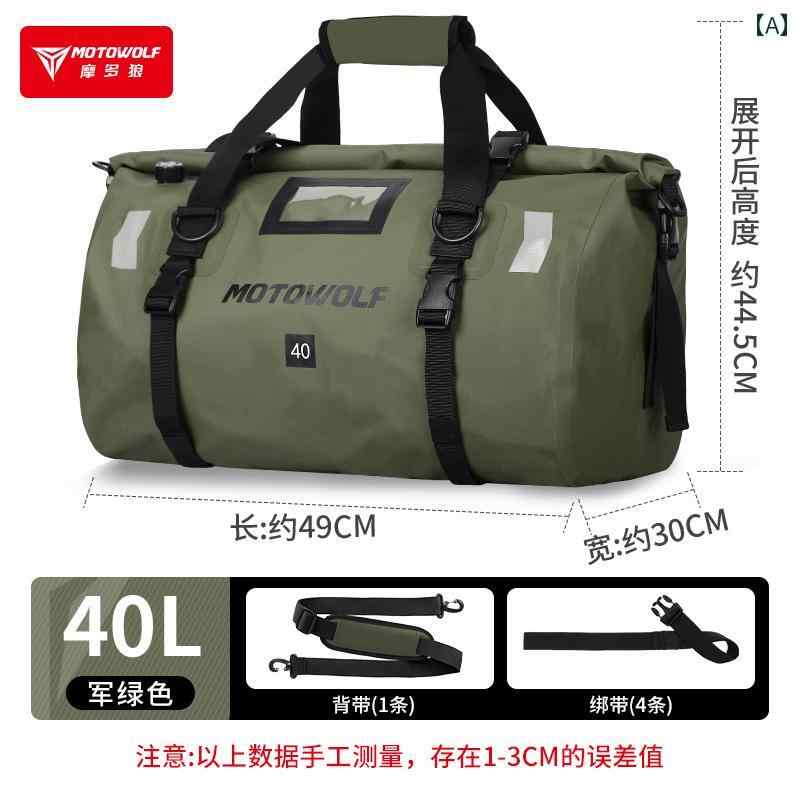 オートバイ 防水 バッグ キャメル ライディング バックパック ライダー 旅行 荷物 電動 バイク 後部 座席 テールバッグ.オシャレ