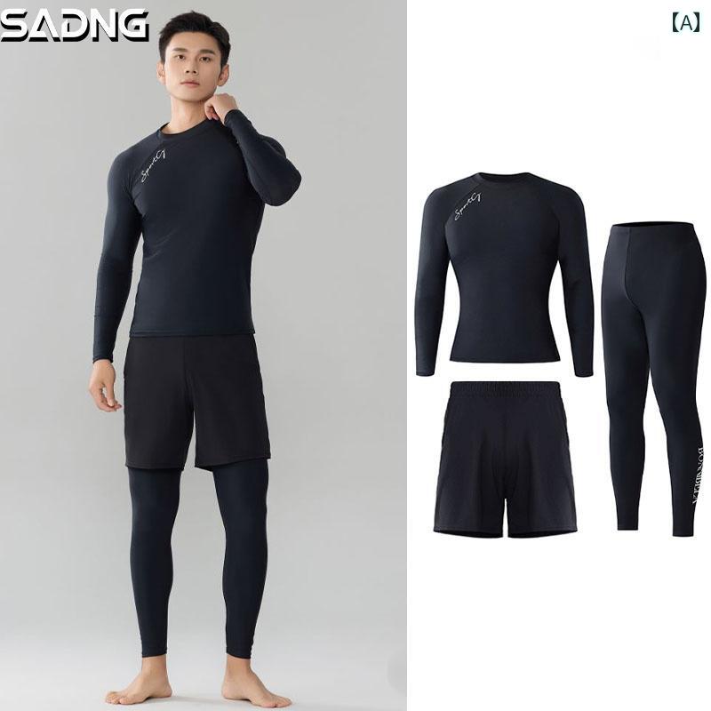 メンズ 飛び込み競技 背広 シュノーケリング 体制 雨合羽 日焼押しとどめる 速乾 クラゲ 長袖 ズボン 透き間 波乗り 水泳着 マリンスポーツ-ドライスーツ