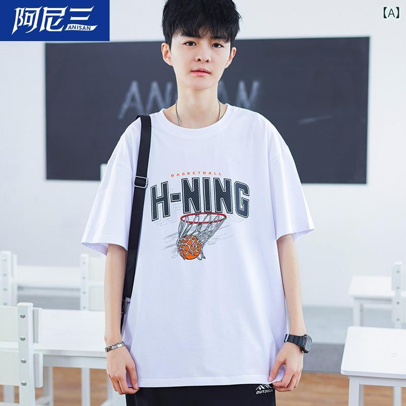 Tシャツ メンズ 半袖 2点セット 上下セット カジュアル スポーツウェア 薄手 ルームウェア 普段使い トップス カットソー 春夏 ブラック ホワイト(x2)