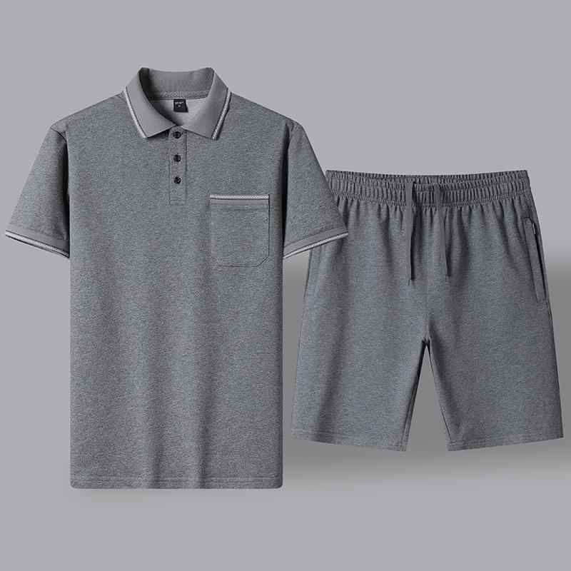 メンズ Ｔシャツ ショートパンツ 上下セット スポーツウェア 普段使い 薄手 綿 7分丈パンツ ネイビー グレー ワインレッド系 春夏