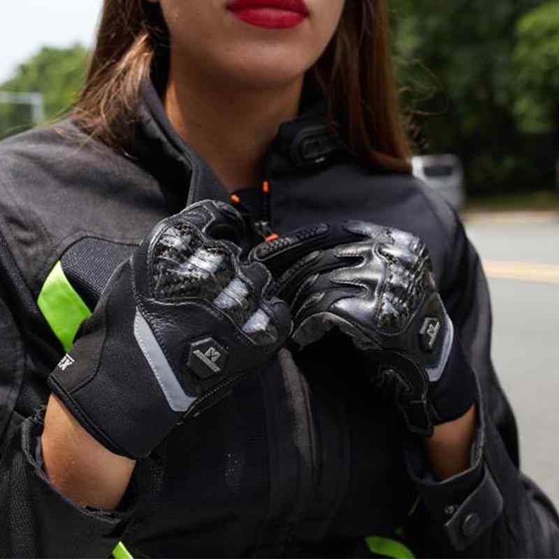 グローブ 自動二輪車用グローブ 銀輪グローブ 春夏秋 全指 男女兼用 耐衝撃 通気性 カーボン衣料繊維 黒 黄味がかった オレンジ色 TPU XXS XS S M L XL 2XL(x2)