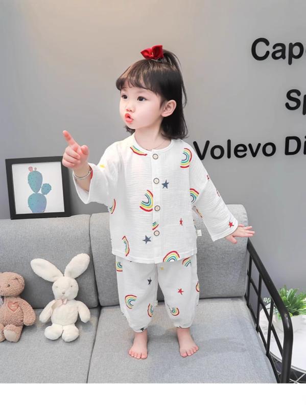 子供服 パジャマ 男の子 長袖 綿 薄手 ベビー キッズ ルームウェア 上下セット 春秋 かわいい クマ柄 通気性 快適 部屋着 寝間着|LINEAR shop