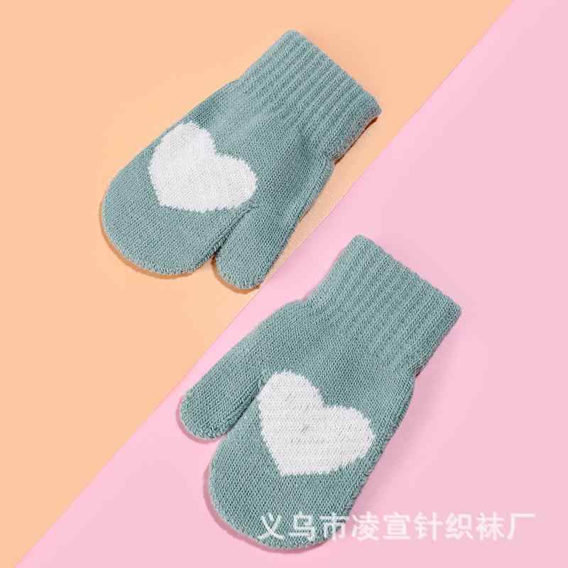 手袋 キッズ 子供用 防寒手袋 暖かい かわいい 秋冬 羊絨風 キャンディカラー 裏起毛(x12)