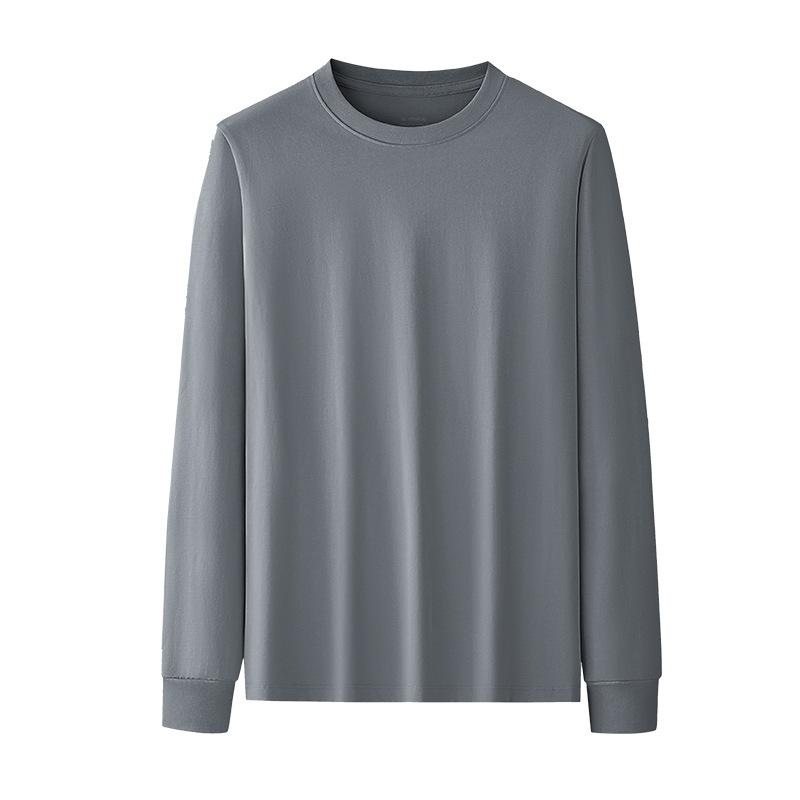 パジャマ メンズ 男性用 秋冬 長袖 Tシャツ 全綿 コットン 部屋着 リラックスウェア ルームウェア アウトドア ホワイト グレー ブルー ブラック 大きいサイズ
