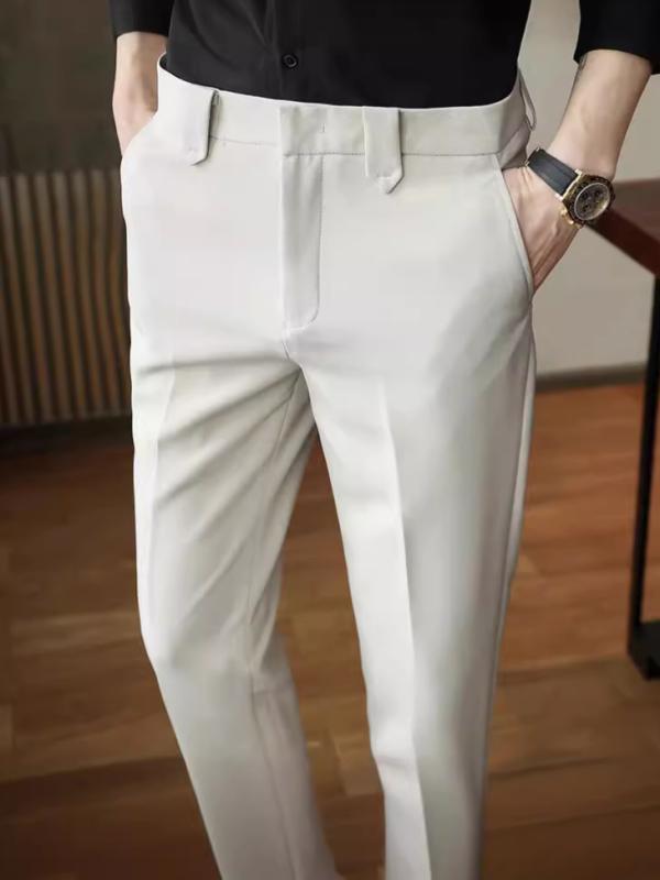 パンツ メンズ 男性用 スラックス 薄手 9分丈 テーパードパンツ ストレッチ 伸縮性 通気性 涼しい ビジネスカジュアル オフィスカジュアル 普段使い 春夏