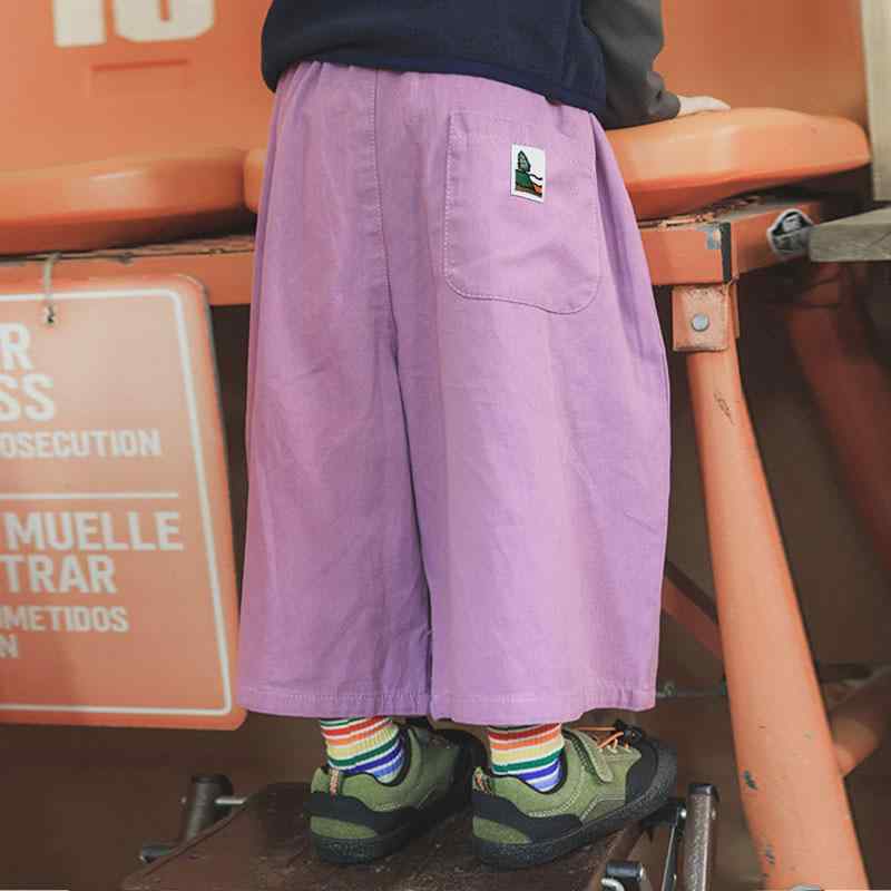 ズボン下 キッズ 御嬢さん ワイドレッグパンツ 小わっぱ服 ゆったり 9分丈ズボン下 もの言う花 人付き合い冷感 薄っぺら 綿織物 森緑であること サクラ色系 100糎 110糎 120糎 130糎 140糎 150糎(x3)