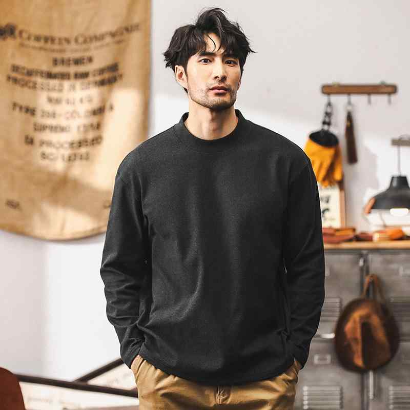 Tシャツ メンズ 長袖 コットン カットソー 保温 インナー ドイツ製 部屋着 ルームウェア リラックスウェア 秋冬