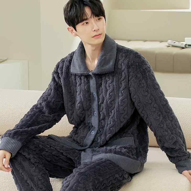 長袖 カーディガン 23 新型 パジャマ 男性 冬は パジャマ 着る ことが できます
