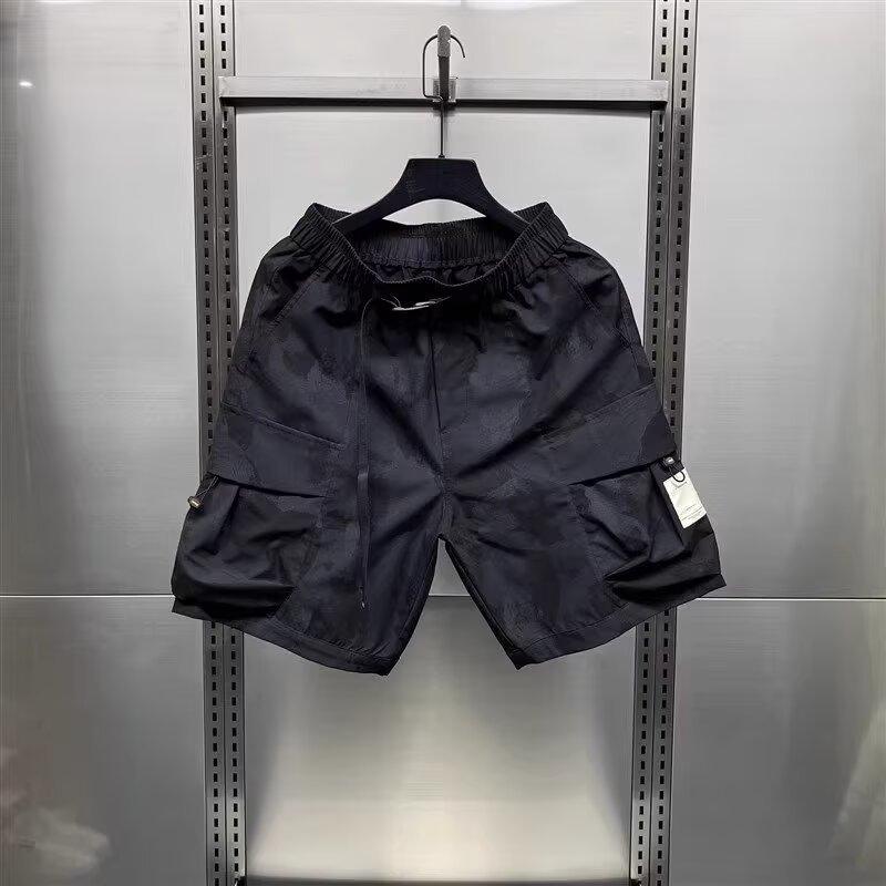 ハーフパンツ 男性用 大きいサイズ 速乾 夏パンツ ビーチパンツ バスケットパンツ ゆったり カーキ グレー ブラック