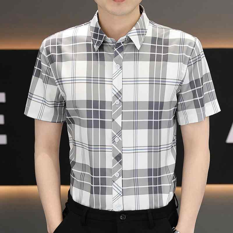 シャツ 男性用 トップス 半袖 接触冷感 形態安定 プリント カジュアル 春夏 普段使い ポリエステル グレー レッド ホワイト グリーン ブラック ブルー