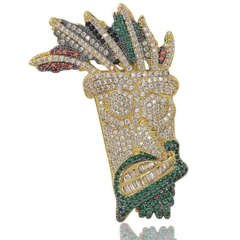 ネックレス メンズ 男性用 インディアン mask ジルコニア ペンダント 銅製 Hip Hop ヒップホップスタイル アクセサリー レトロ 大胡子 髭 民族 幾何学模様(x2)|LINEAR shop