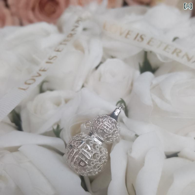 ネックレス メンズ レディース 925シルバー 瓢箪 ひょうたん ペンダント シルバー アクセサリー ラッキーアイテム S925 銀 幾何学模様 エレガント スネークチェーン O型チェーン ラウンドチェーン 電気メッキ加工