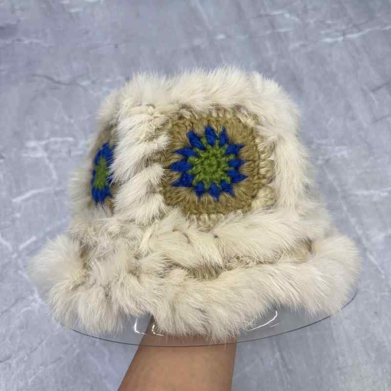 ニット帽 レディース 秋冬 防寒 ウサギ毛 虎柄 フィッシャーマンハット 小顔効果 暖かい かわいい おしゃれ カジュアル(x2) 4,741円